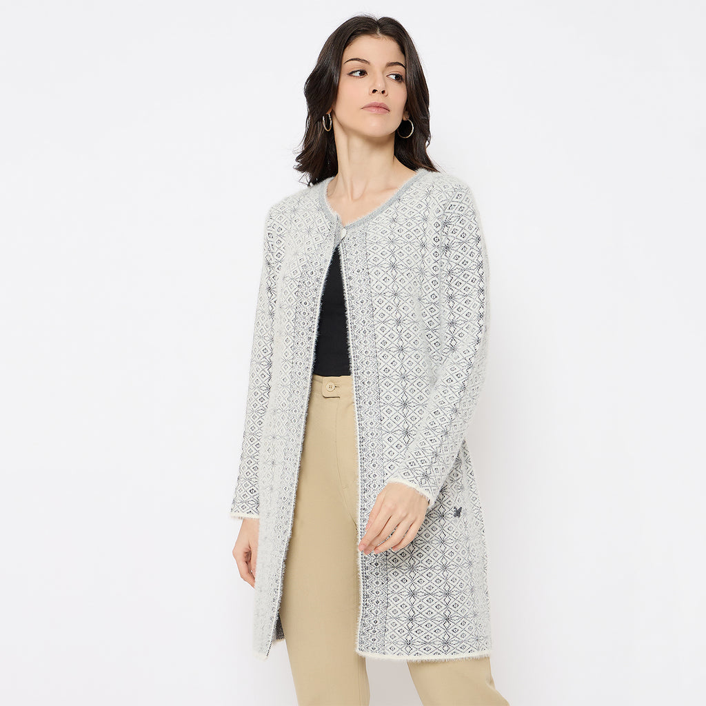 Duke Urban Women Full Sleeve Long Shrug (SDS1222)