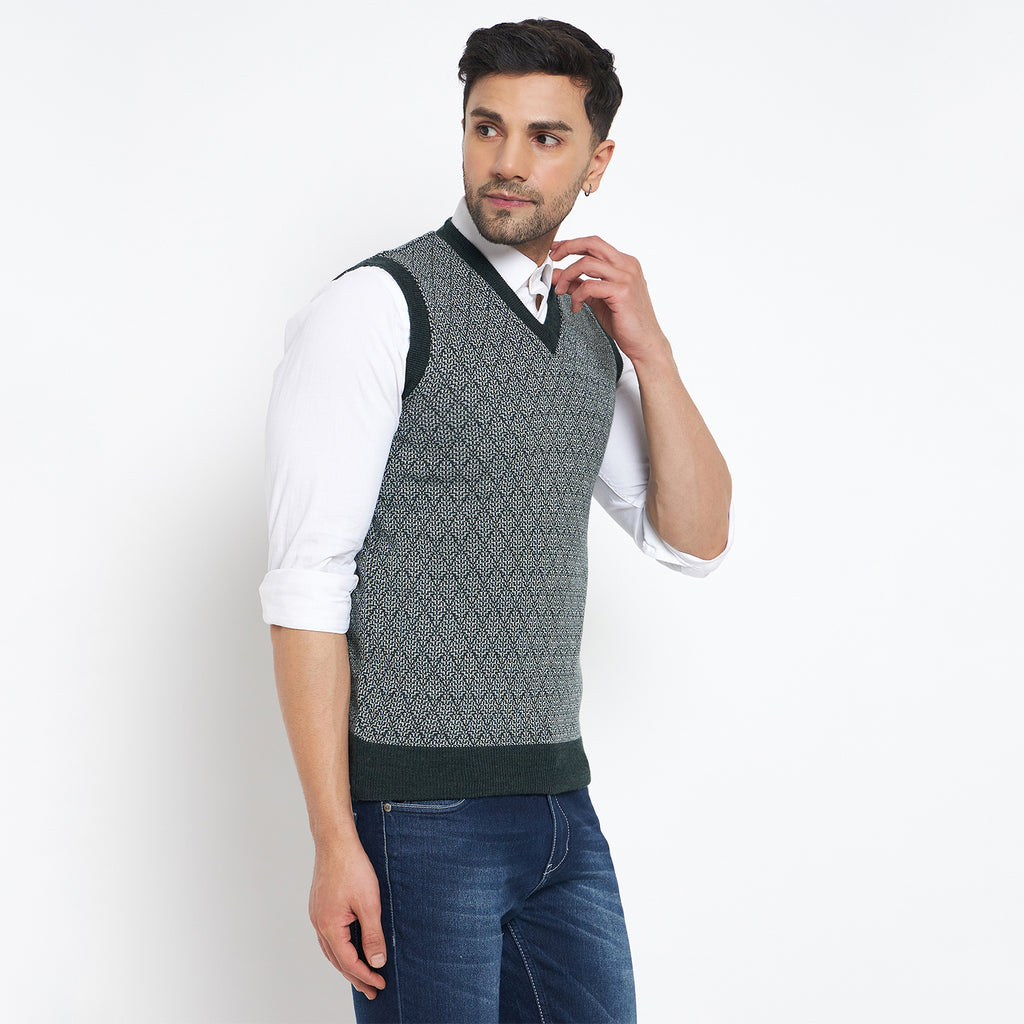 Duke Urban Men Sleeveless V Neck Reversible Sweater (SDS2174)