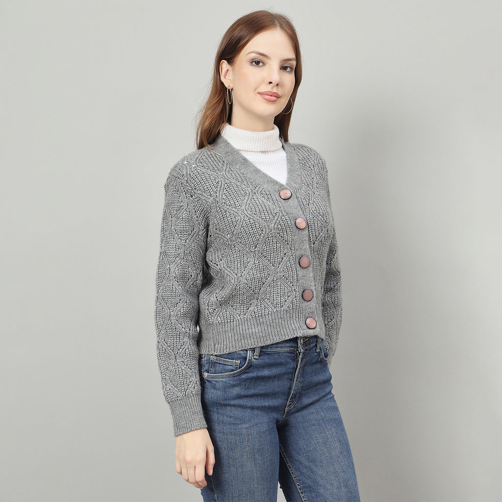 Duke Urban Women Front Open Crop Cardigan (SDS1345)