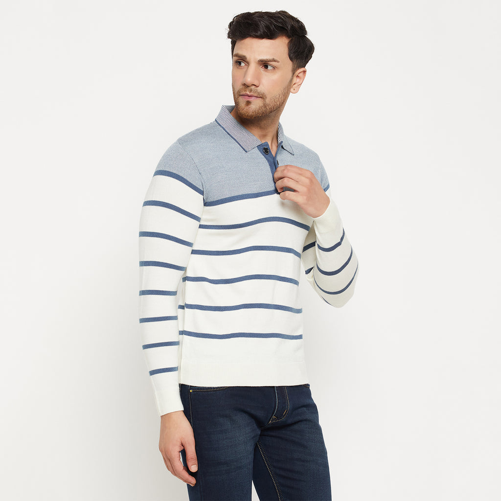 Duke Urban Men Full Sleeve Collared Neck Pullover (SDS2182)