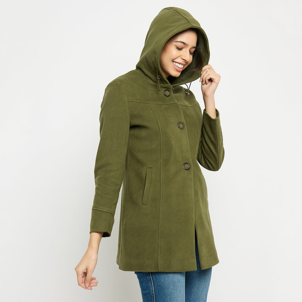 Duke Urban Women Full Sleeve Long Coat (SDZ4103)