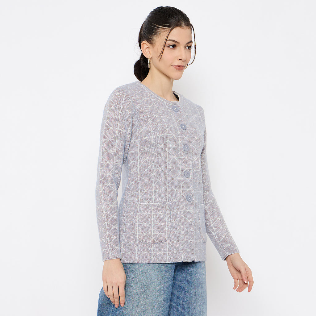 Duke Urban Women Full Sleeve Front Open Sweater (SDS1285)