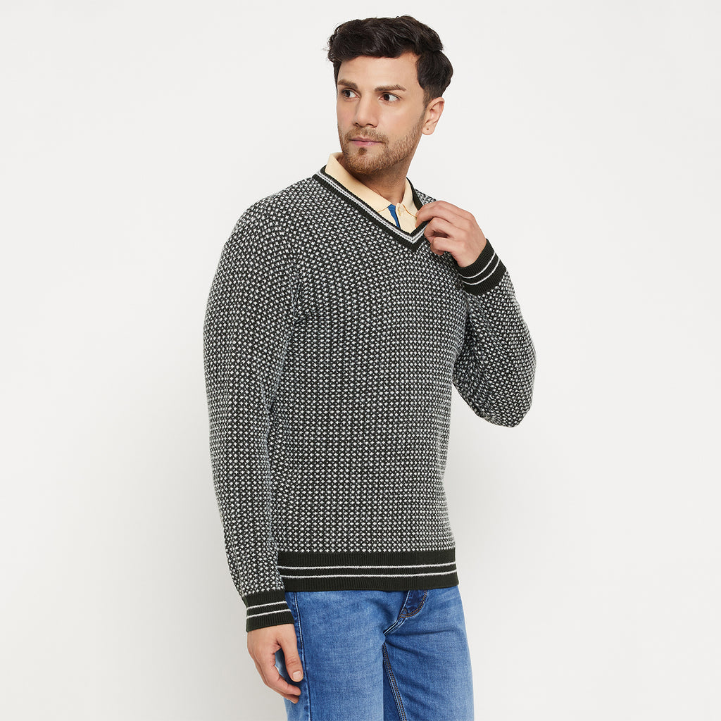 Duke Urban Men Full Sleeve V Neck Sweater (SDS2119)