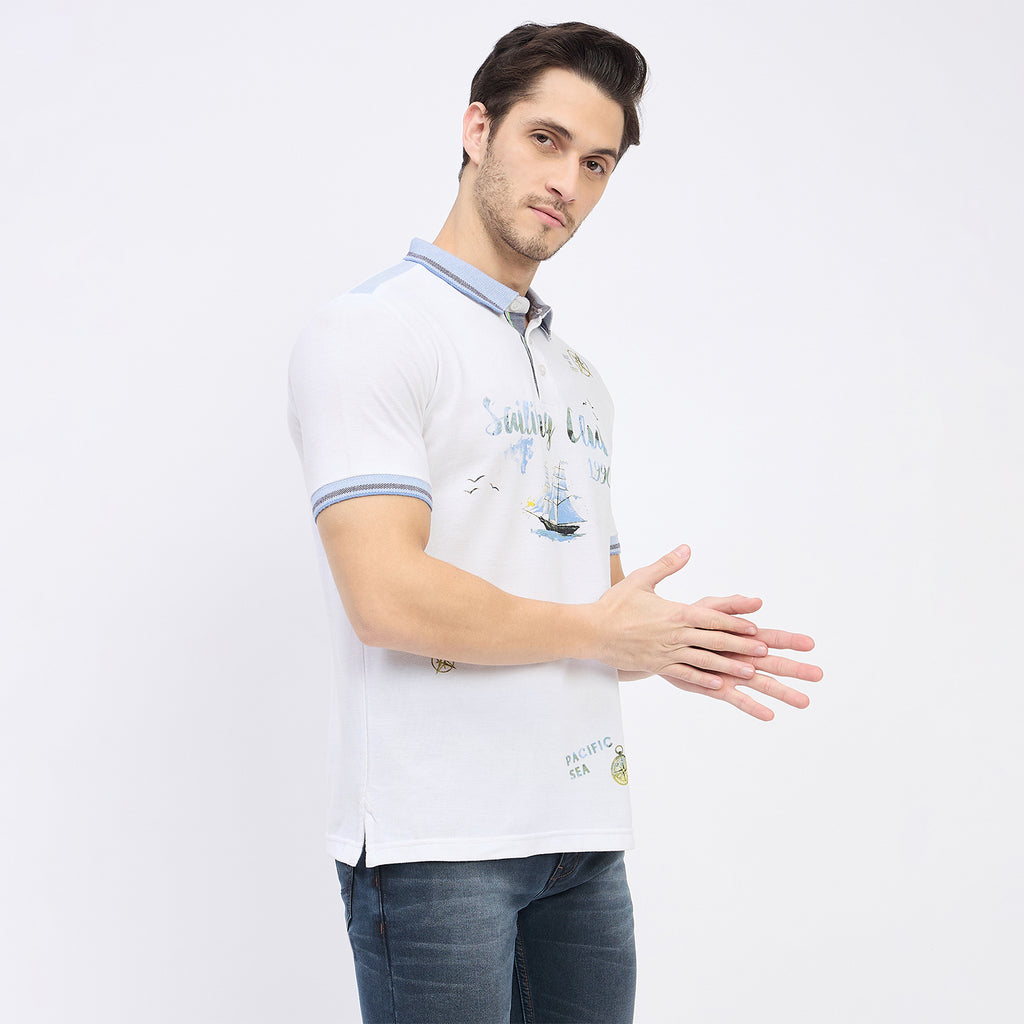 Duke Urban Men Half Sleeve Cotton T-shirt (LF7231)