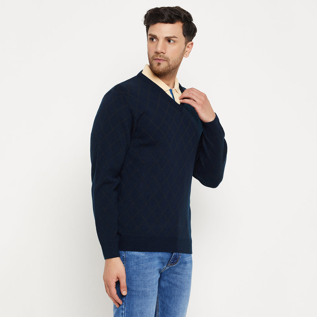 Duke Urban Men Full Sleeve V Neck Sweater (SDS2127)