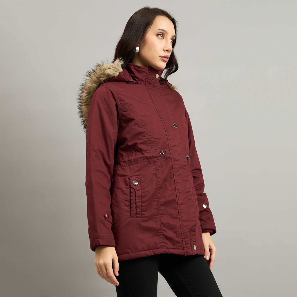 Duke Urban Women Short Style Hooded Bomber Jacket (SDZ4050R)