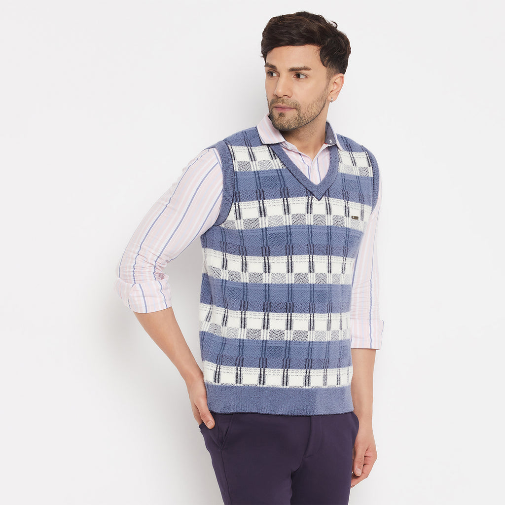 Duke Urban Men Sleeveless V-Neck Sweater (SDS2164)