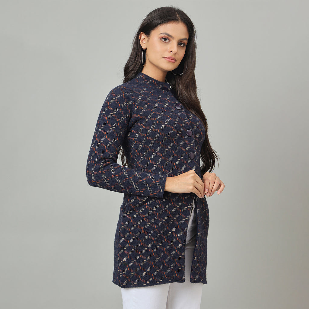 Duke Urban Women Long Coat Shortstyle Sweater (SDS1314)