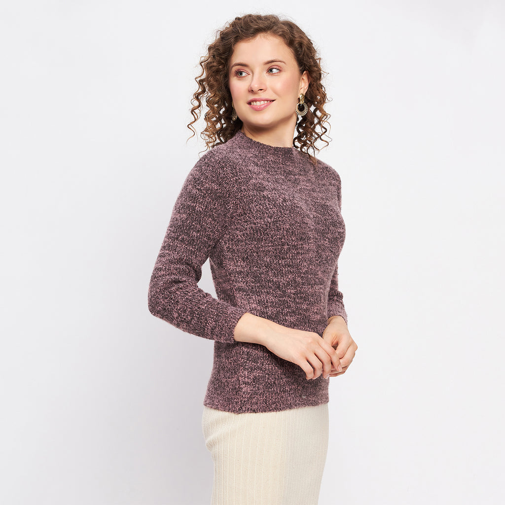 Duke Urban Women Full Sleeve Self Design Sweater (LQS9772)