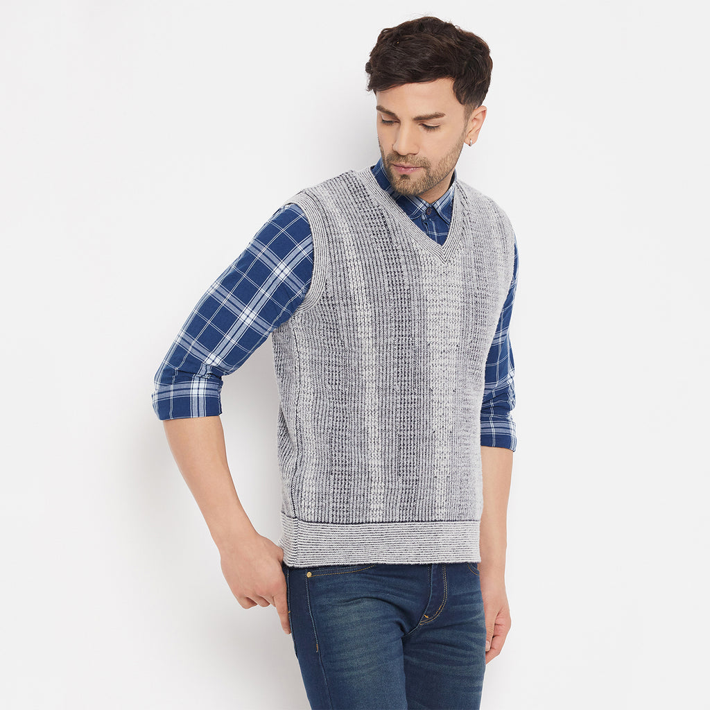 Duke Urban Men Sleeveless V-Neck Reversible Sweater (SDS2171)