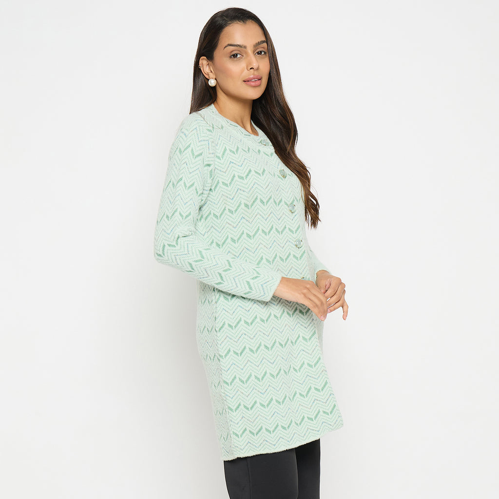 Duke Urban Women Full Sleeve Round Neck Long Coat (SDS1209)