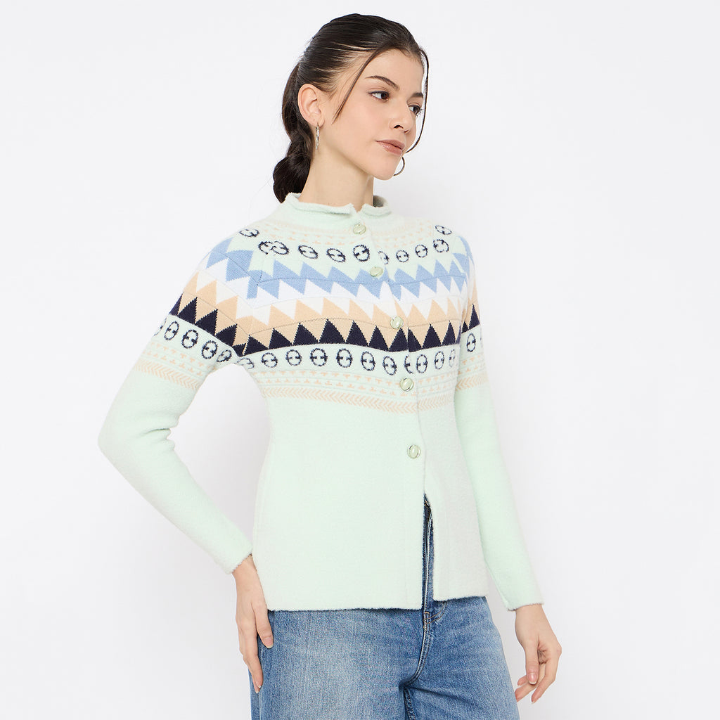 Duke Urban Women Full Sleeve Front Open Sweater (SDS1355)