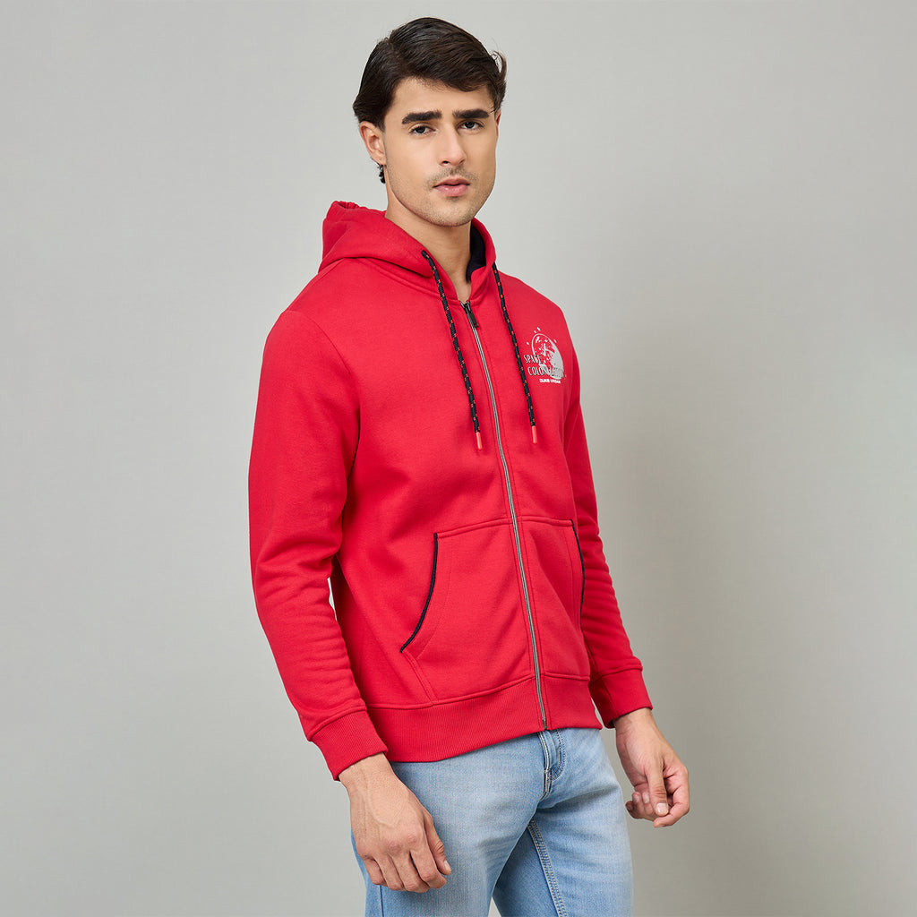 Duke Urban Men Hooded Smart fit Full Zip Sweatshirt (LF6357)