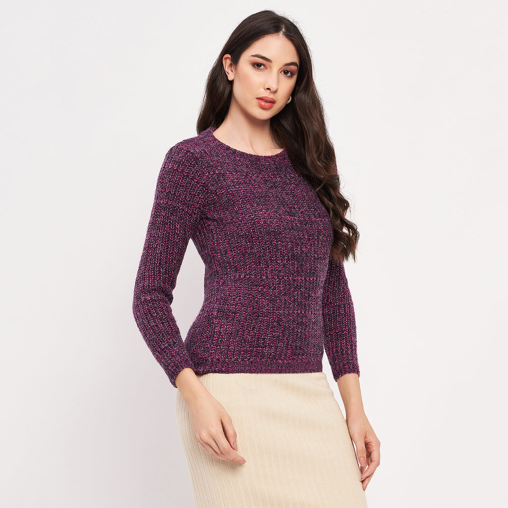 Duke Urban Women Full Sleeve Woven Sweater (LQS9778)