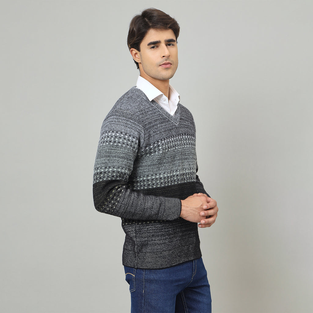 Duke Urban Men Full Sleeve V Neck Sweater (SDS2247)