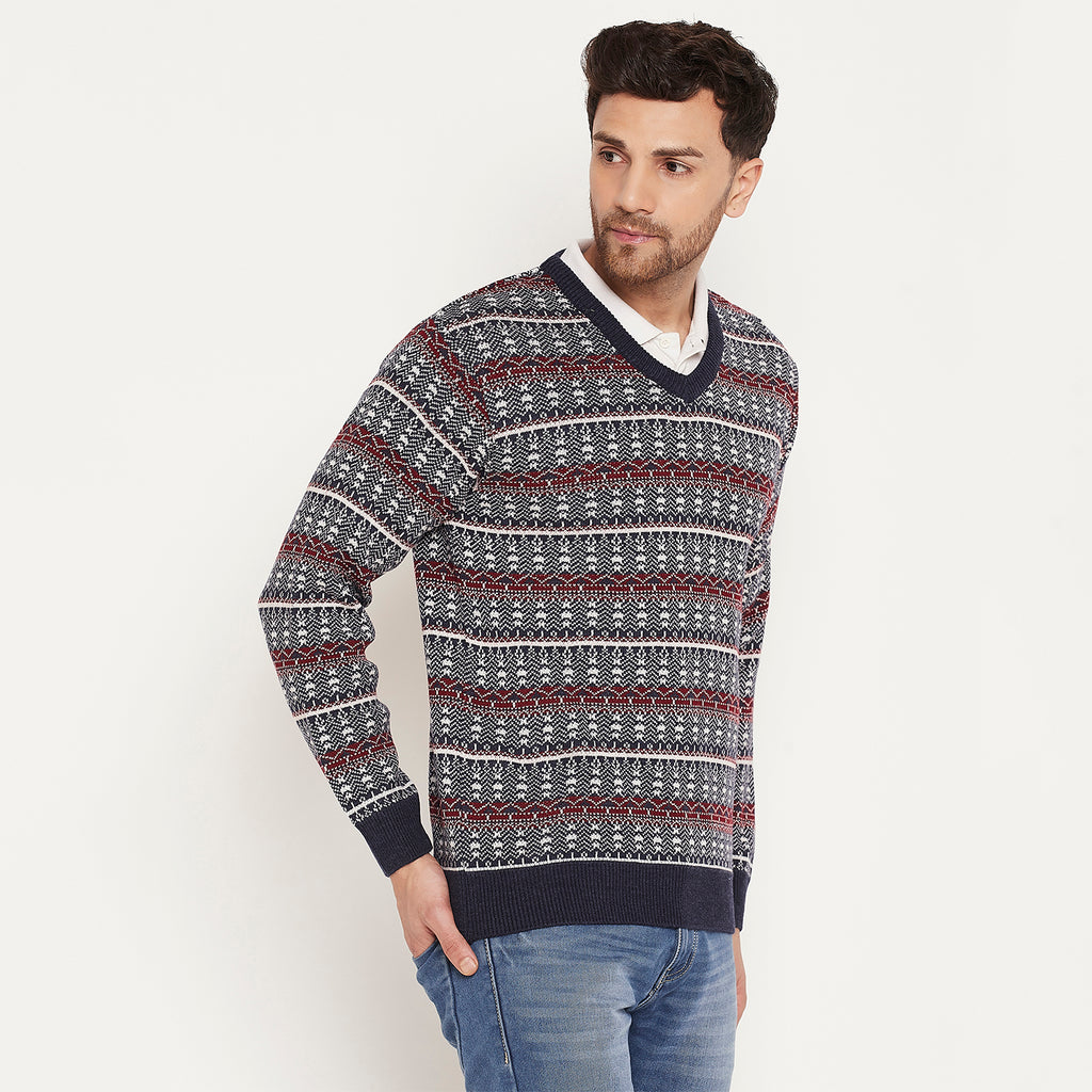 Duke Urban Men Full Sleeve V Neck Sweater (SDS2138)