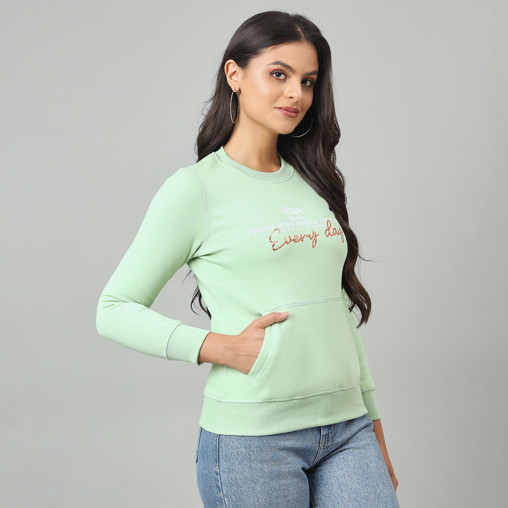 Duke Urban Women Round Neck Regular Sweatshirt (LFX1003)