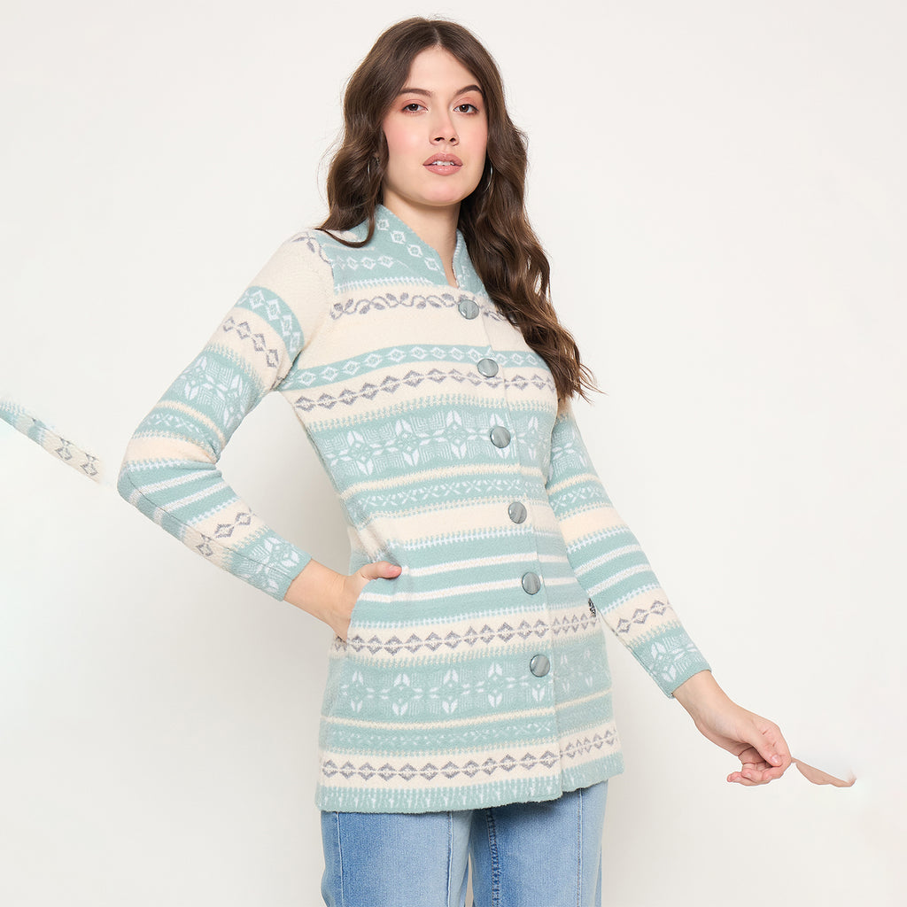 Duke Urban Women Full Sleeve Long Coat Cardigan (SDS1363)