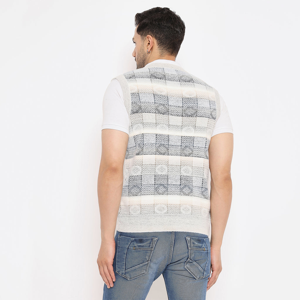 Duke Urban Men Sleeveless V Neck Sweater (SDS2163)