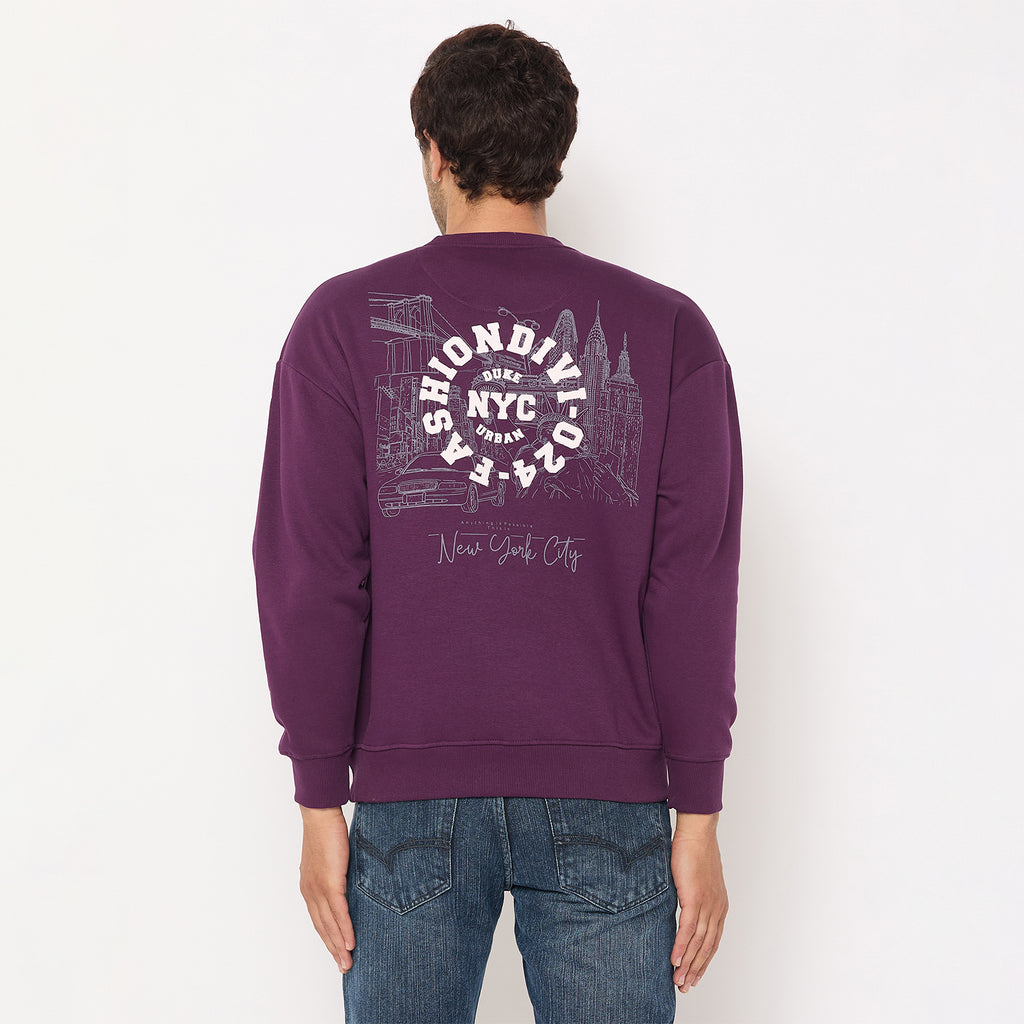 Duke Urban Men Solid Sweatshirt (LF6453)