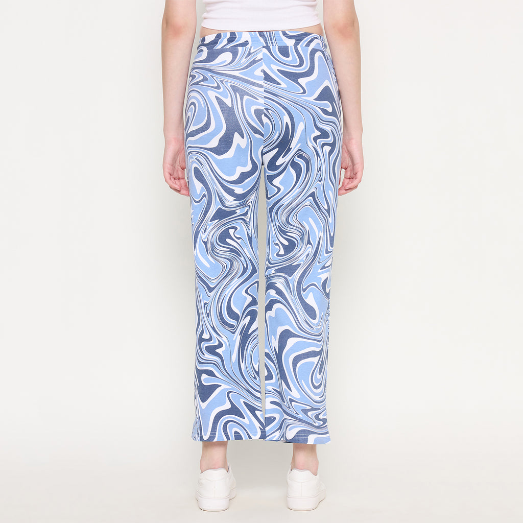 Duke Urban Women Printed Straight Fit Track Pant (LFX6702)