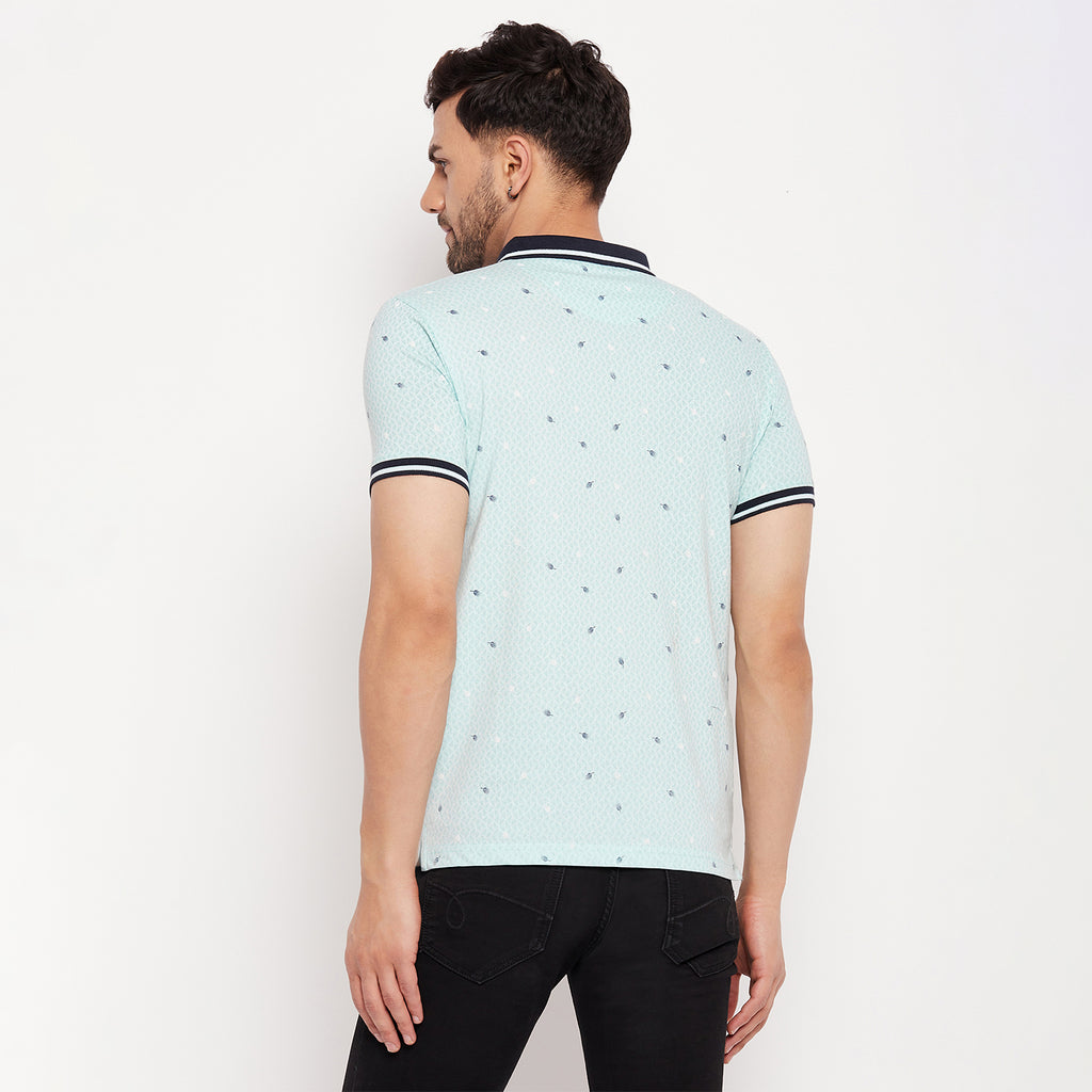 Duke Urban Men Half Sleeve Polo Neck Cotton T-shirt (LF5871)