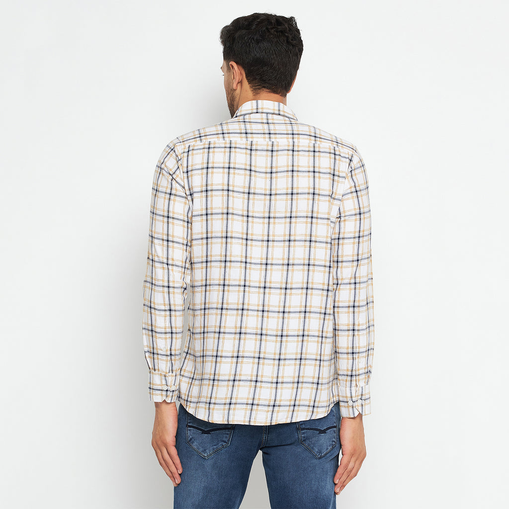 Duke Urban Men Slim Fit Solid Spread Collar Casual Shirt (SDO8CKLC)