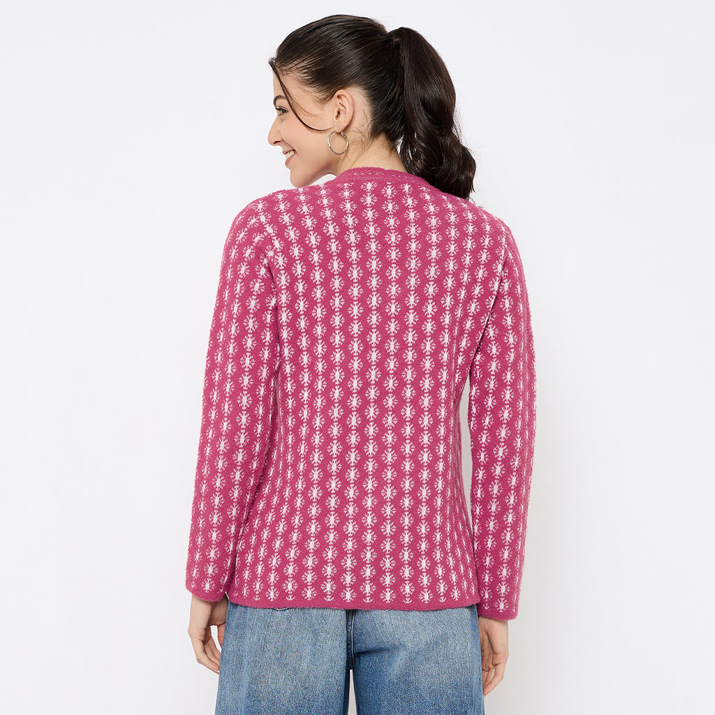 Duke Urban Women Full Sleeve Front Open Sweater (SDS1338)