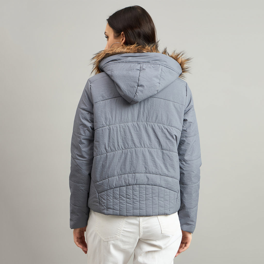 Duke Urban Women Short Style Hooded Bomber Jacket (SDZ4110)