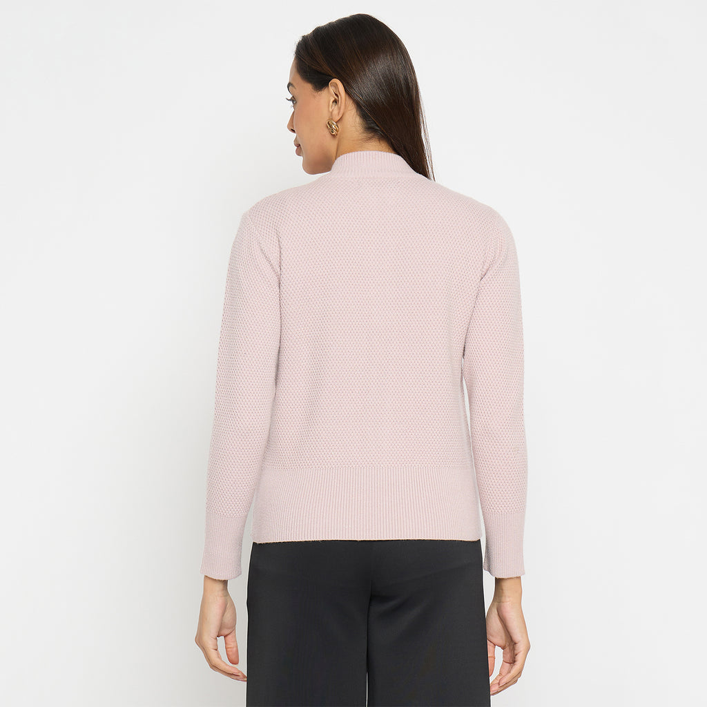 Duke Urban Women Full Sleeve Round Neck Zipper Cardigan (SDS1006R)