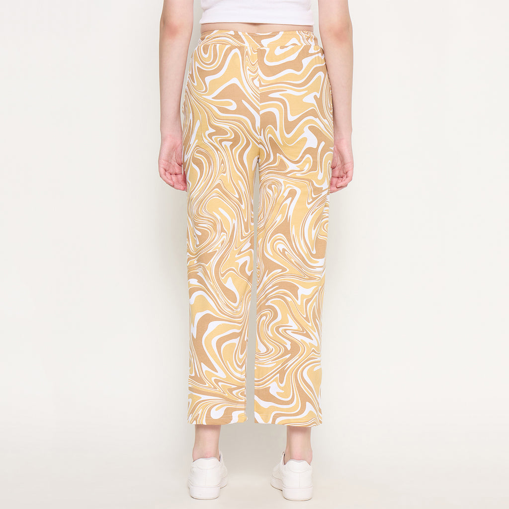 Duke Urban Women Printed Straight Fit Track Pant (LFX6702)