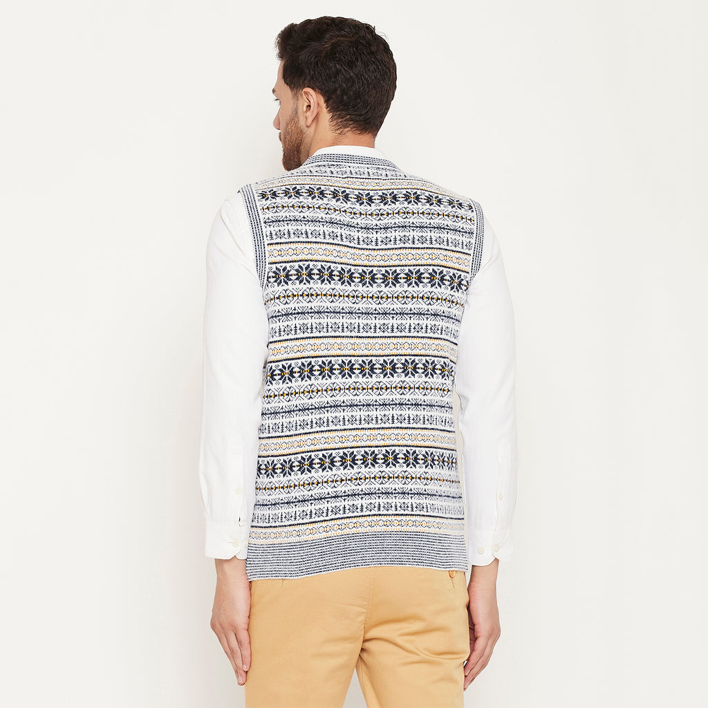 Duke Urban Men Sleeveless V Neck Sweater (SDS2161)