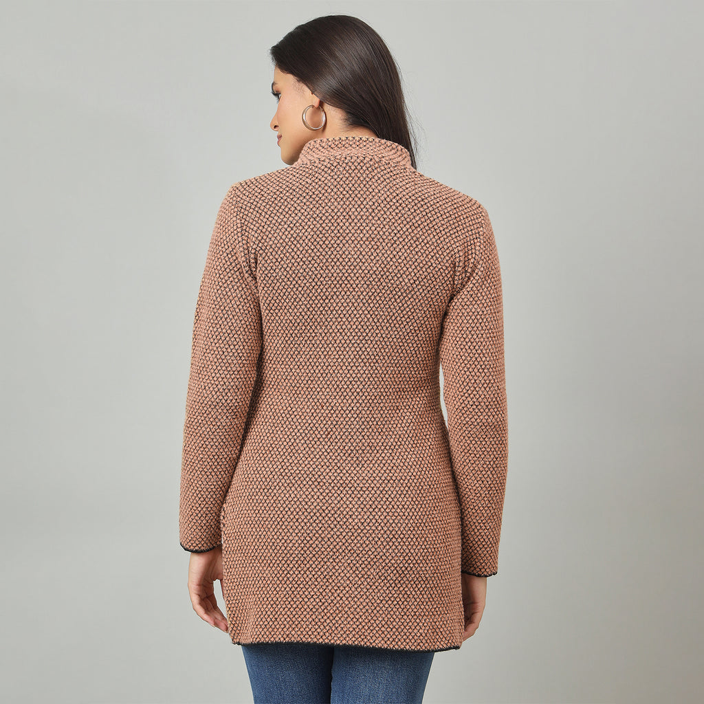 Duke Urban Women Long Coat Shortstyle Sweater (SDS1329)