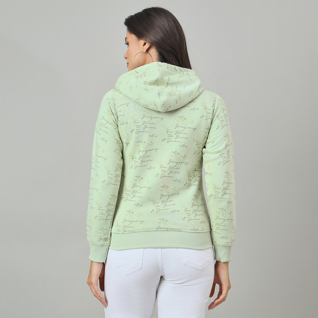 Duke Urban Women Smart fit Hooded Full Zip Sweatshirt (LFX966)