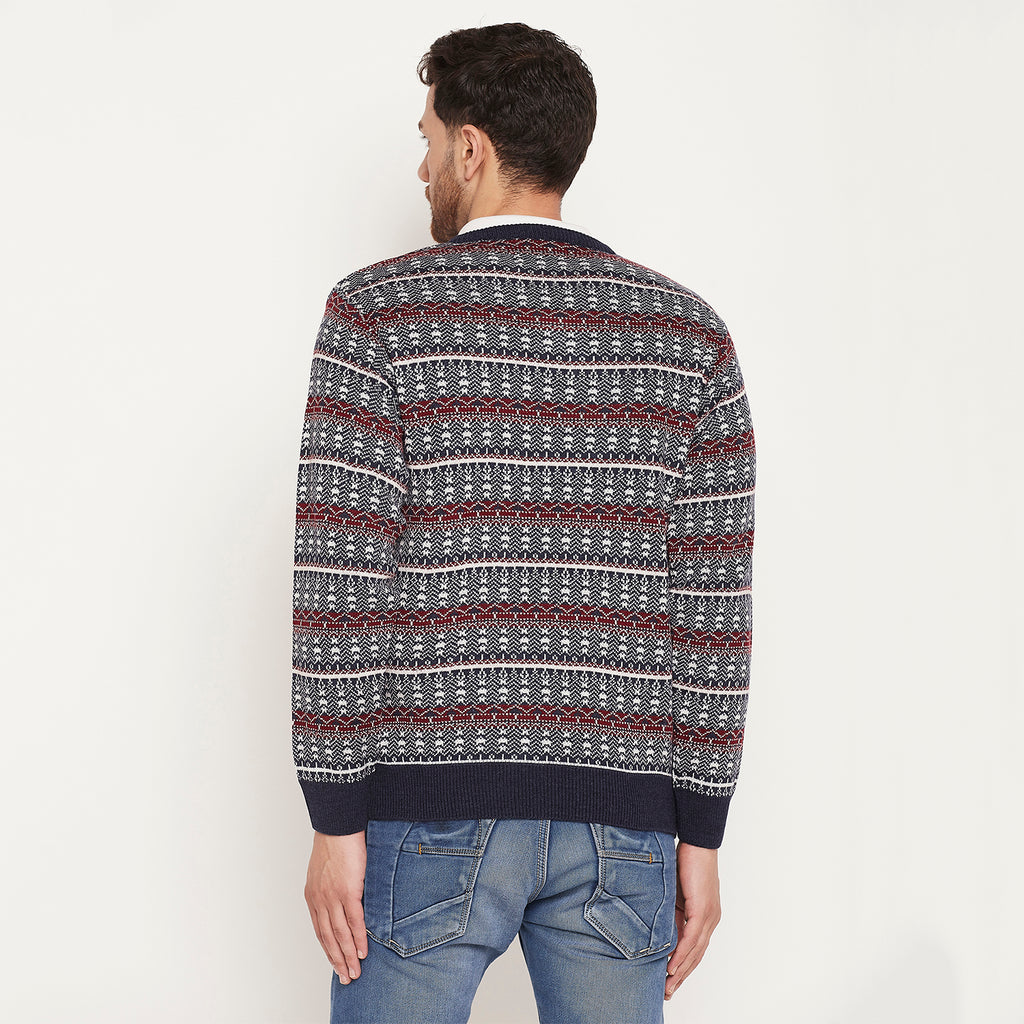 Duke Urban Men Full Sleeve V Neck Sweater (SDS2138)