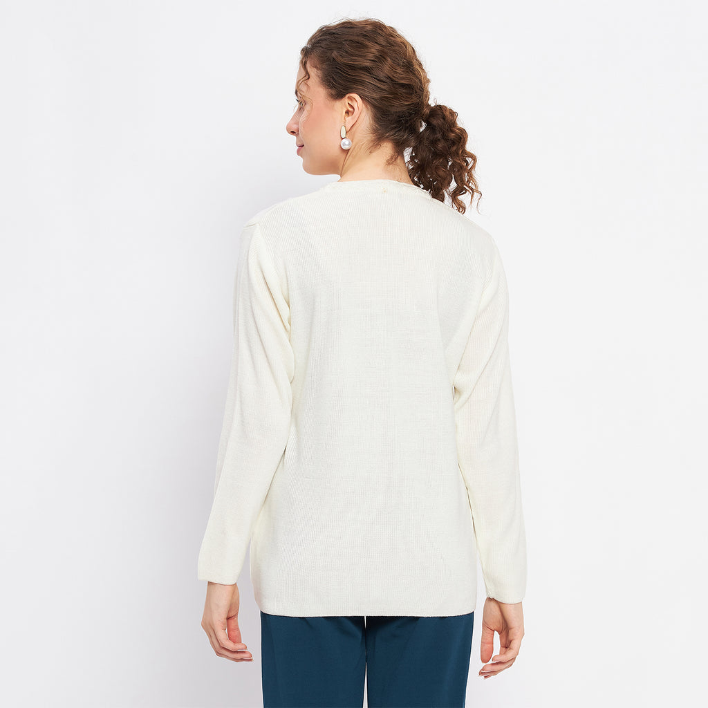Duke Urban Women Full Sleeve Solid Cardigan (LQS9612)