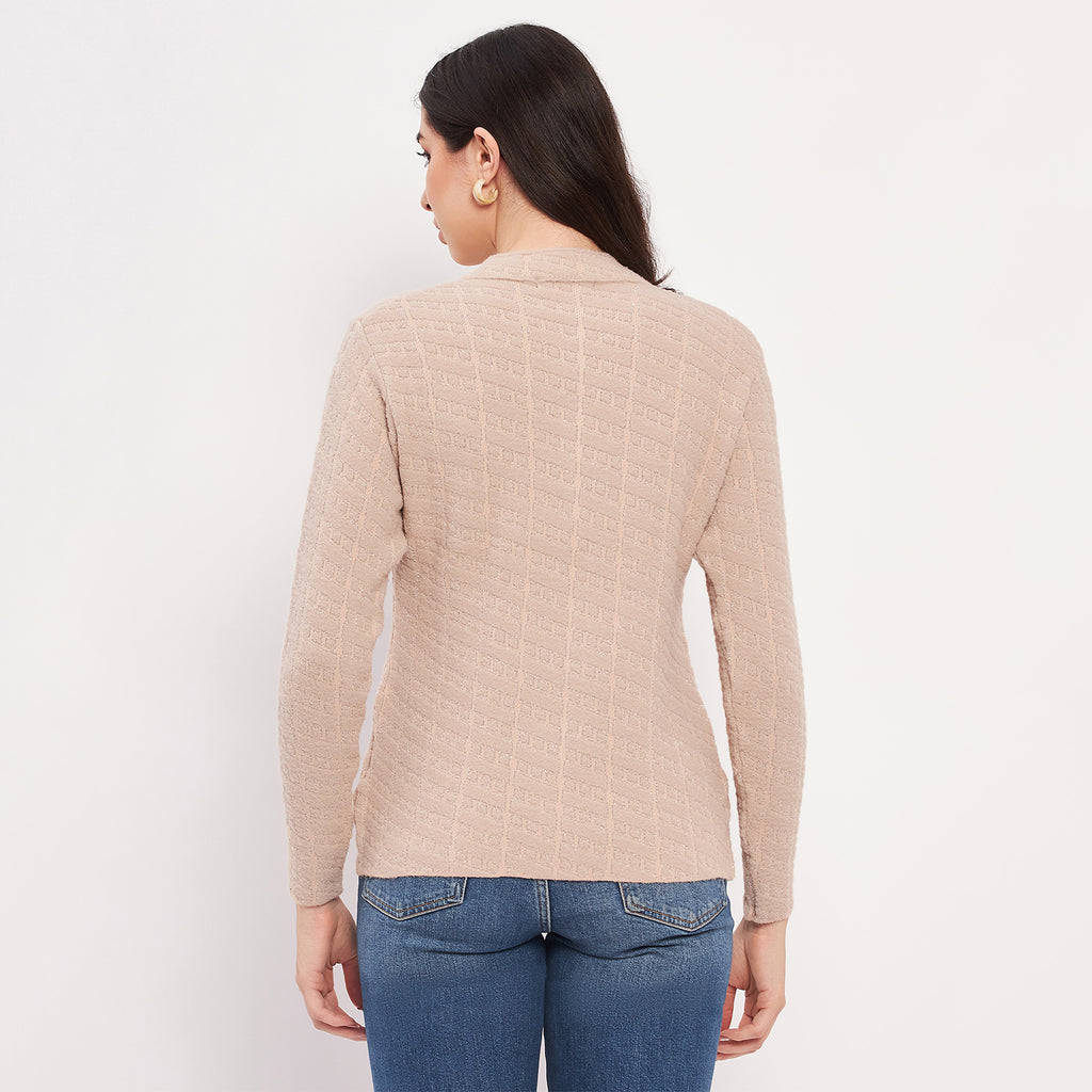 Duke Urban Women Full Sleeve Self Design Cardigan (LQS9745)