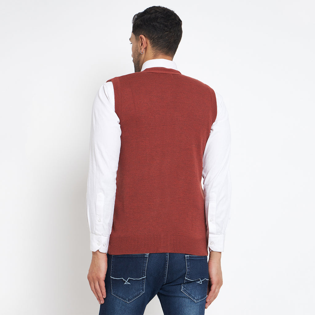 Duke Urban Men Sleeveless V Neck Cardigan (SDS2166B)