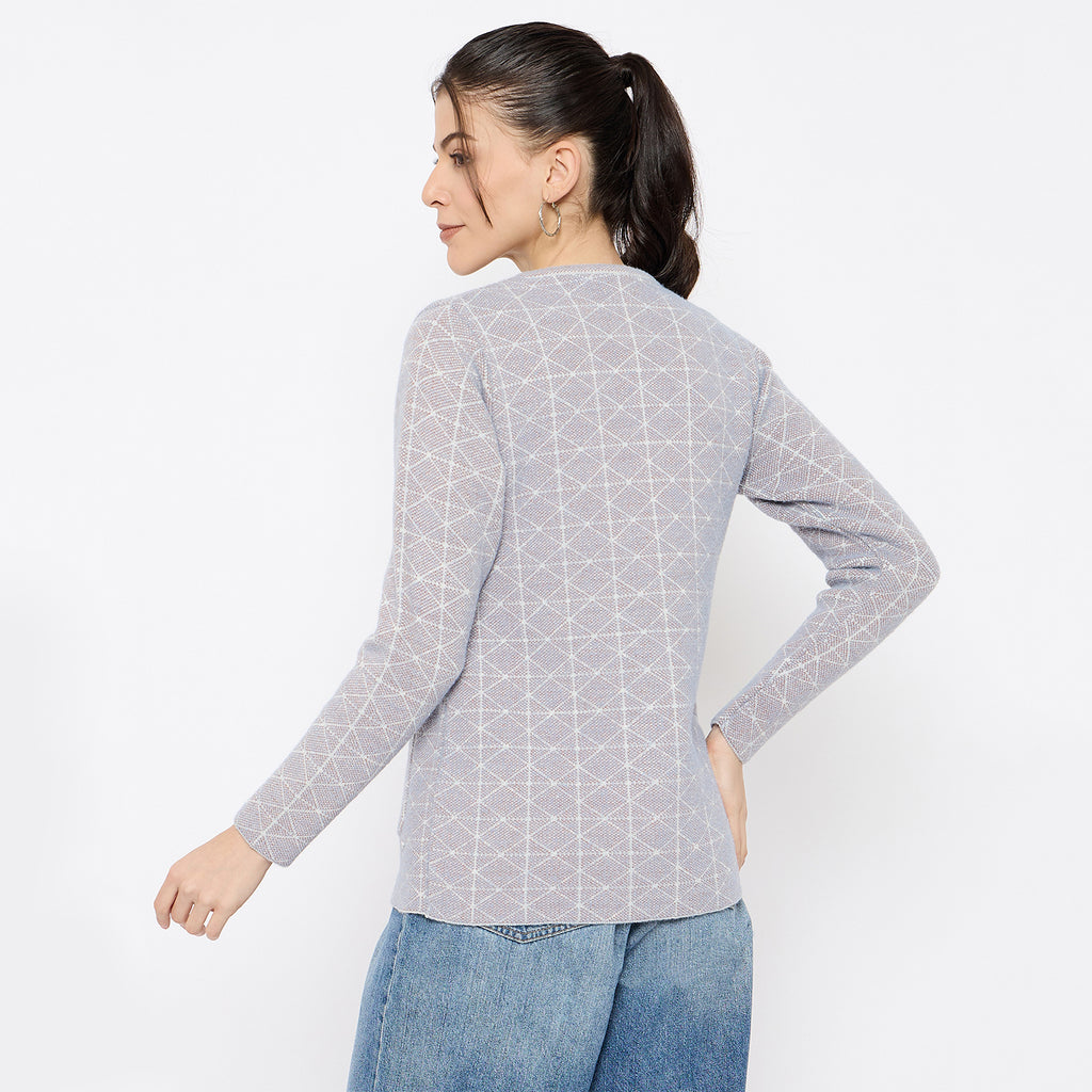 Duke Urban Women Full Sleeve Front Open Sweater (SDS1285)