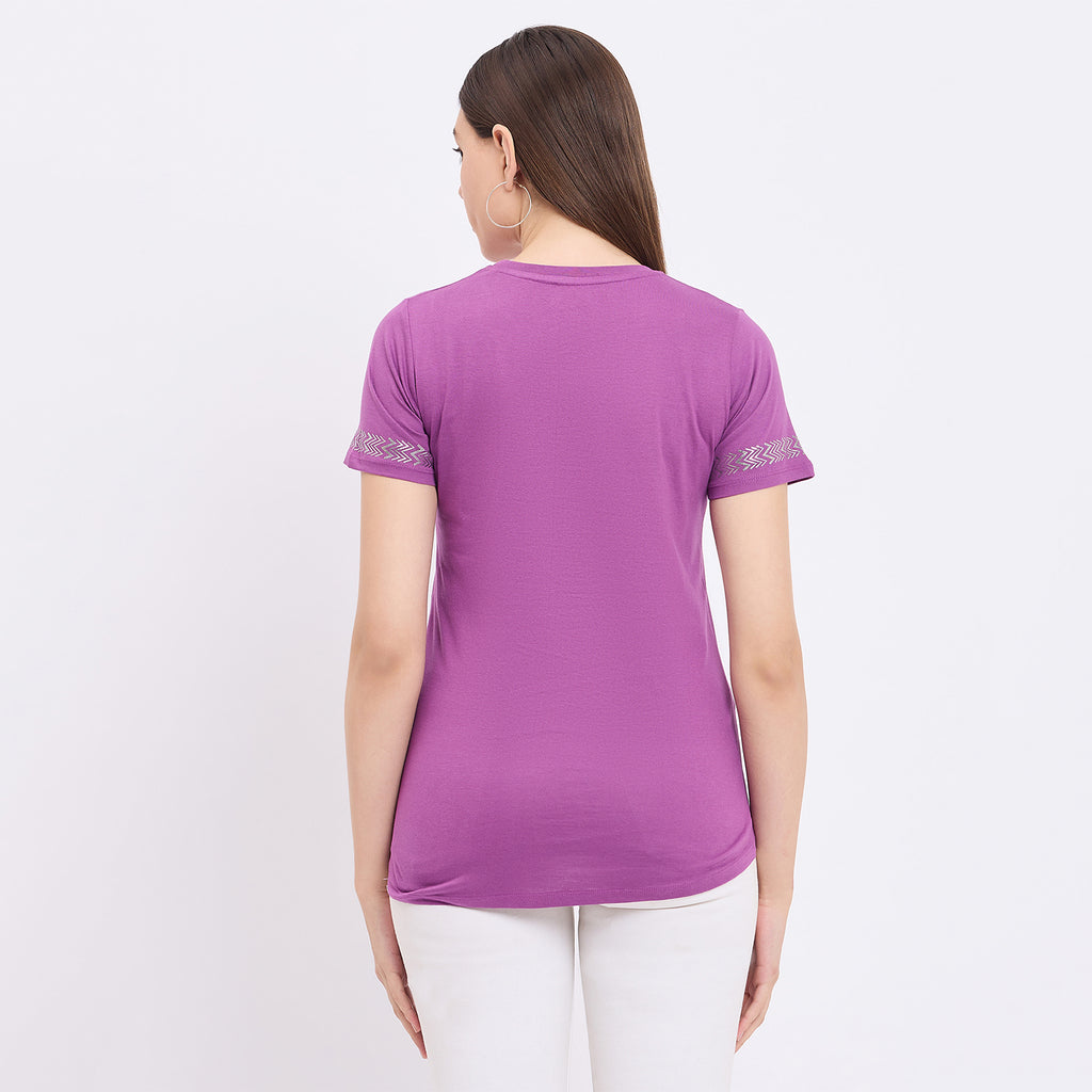 Duke Urban Women Short Sleeve Round Neck Top (LFX3282)