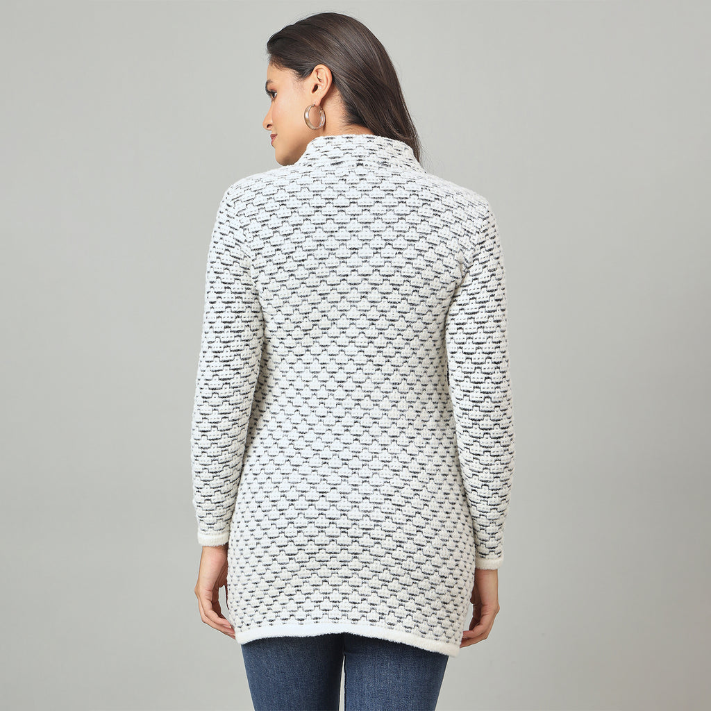 Duke Urban Women Long Coat Shortstyle Sweater (SDS1336)