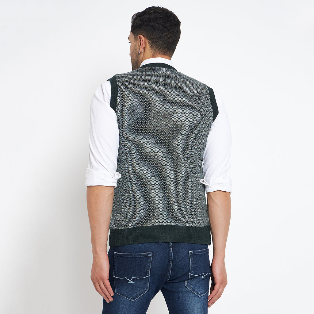 Duke Urban Men Sleeveless V Neck Reversible Sweater (SDS2174)