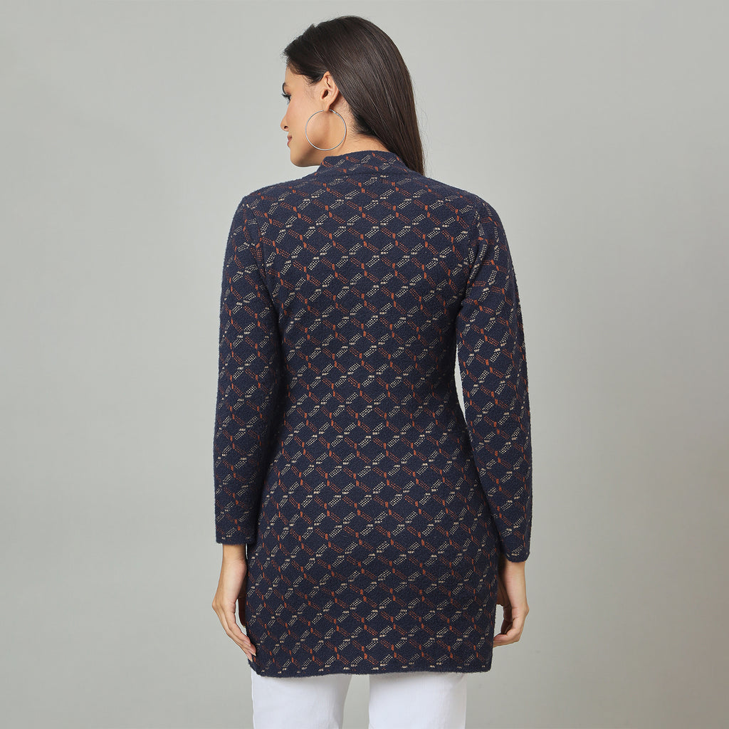 Duke Urban Women Long Coat Shortstyle Sweater (SDS1314)