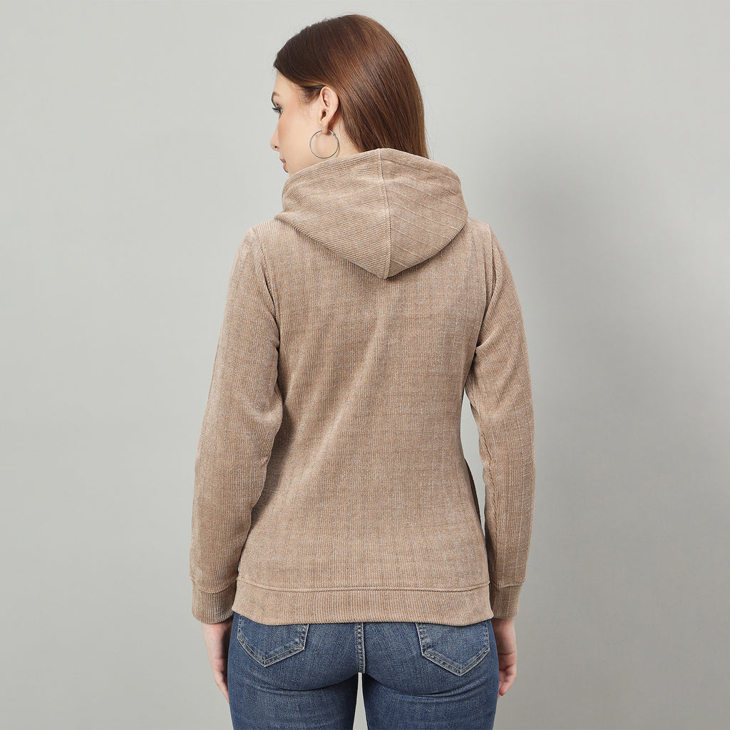 Duke Urban Women Smart fit Hooded Full Zip Sweatshirt (LFX990)