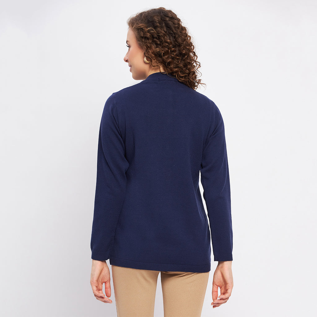 Duke Urban Women Full Sleeve Self Design Cardigan (LQS9757)