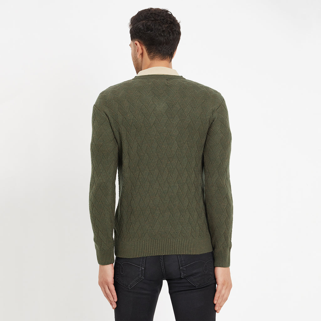 Duke Urban Men Full Sleeve V-Neck Sweater (SDS2047)
