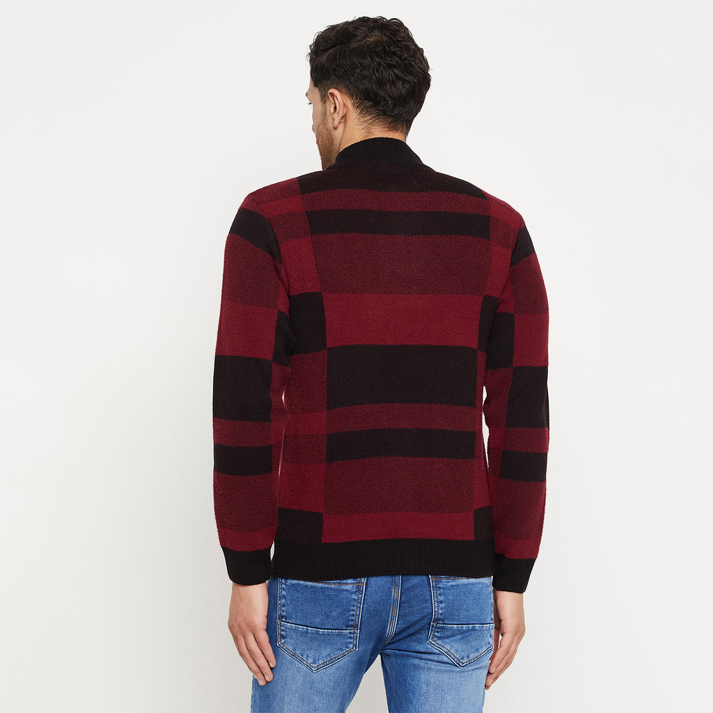 Duke Urban Men Full Sleeve Half Zip Pullover (SDS2142)