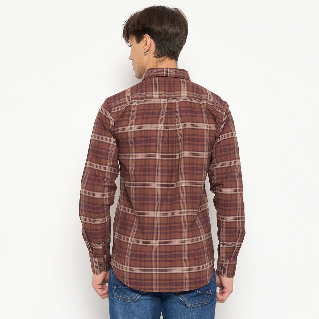 Duke Urban Men Slim Fit Solid Spread Collar Casual Shirt (SDO5CKOF)