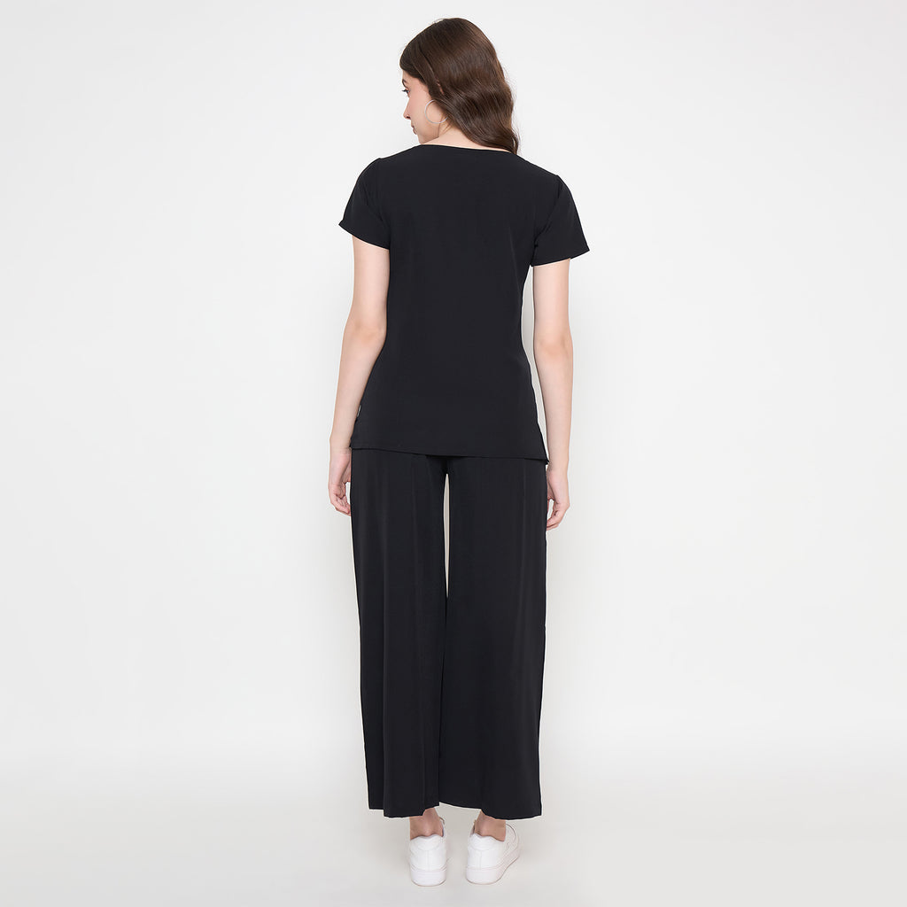 Duke Urban Women Half Sleeve Top & Palazzo Set (LFX7812)