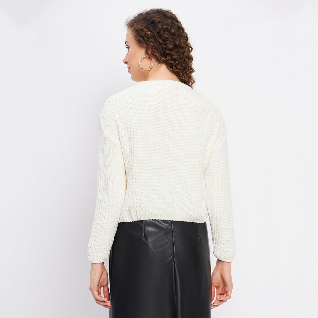 Duke Urban Women Full Sleeve Woven Sweater (LQS9655)